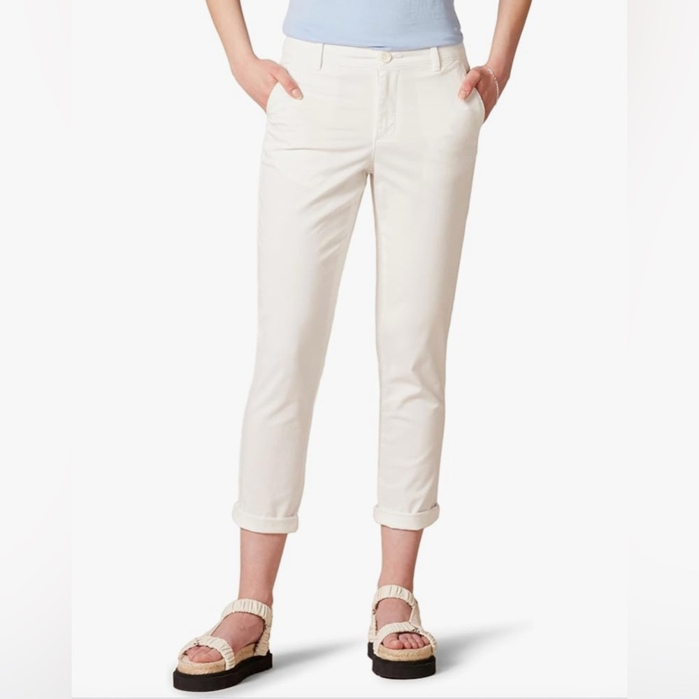 407 NWT Amazon Essentials Women's Mid-Rise Slim-Fit Cropped Khaki Pant - Sz: 40W